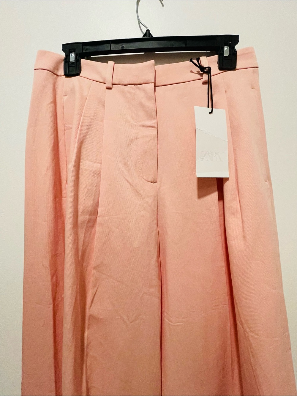 Zara NWT ZW Collection Pleated Wide Leg Trousers High Rise Tailored Pants - Picture 10 of 12